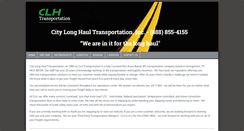 Desktop Screenshot of clhtransportation.com