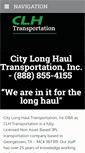 Mobile Screenshot of clhtransportation.com